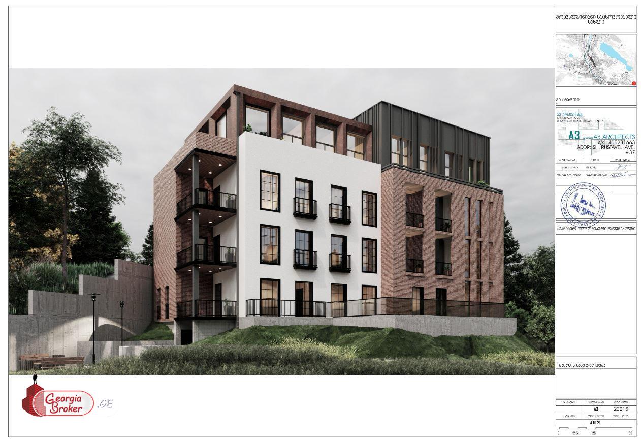 იყიდება ახალი აშენებული 4 ოთახიანი ბინა